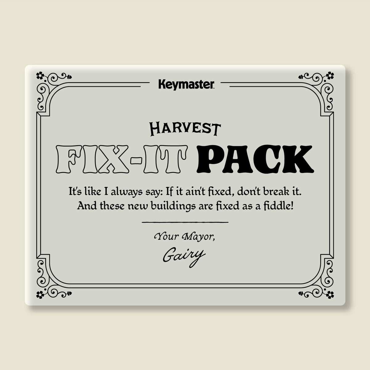 Harvest: Fix-it Pack (Chipboard)